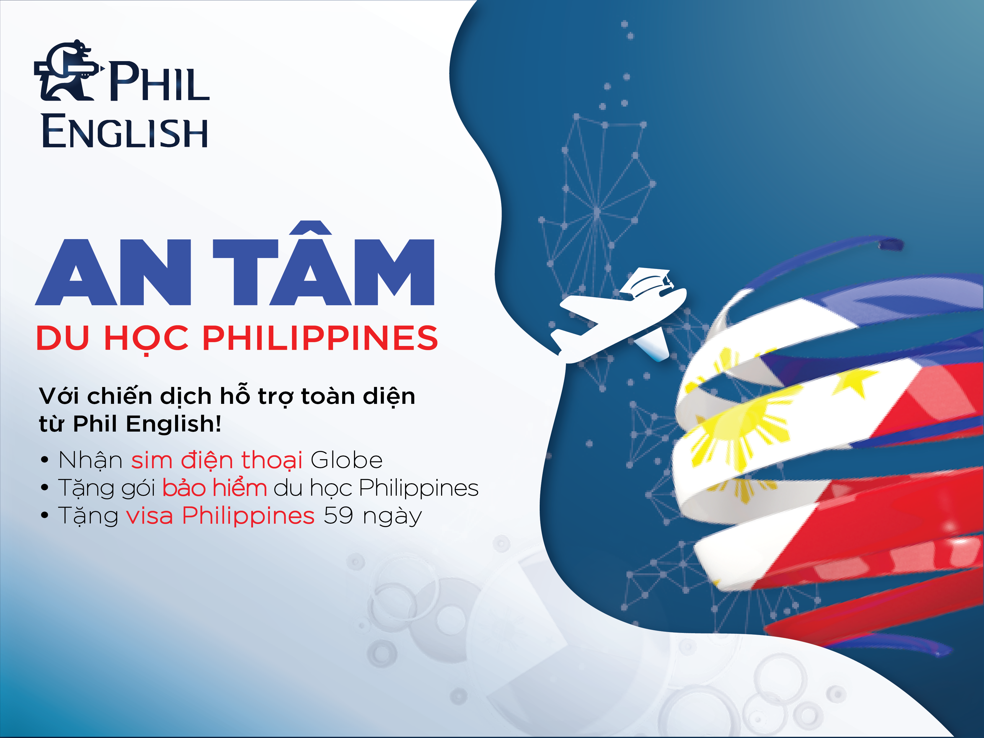 An tâm du học Philippines với hỗ trợ toàn diện từ Phil English